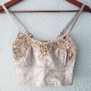 FP lavender beaded bralette